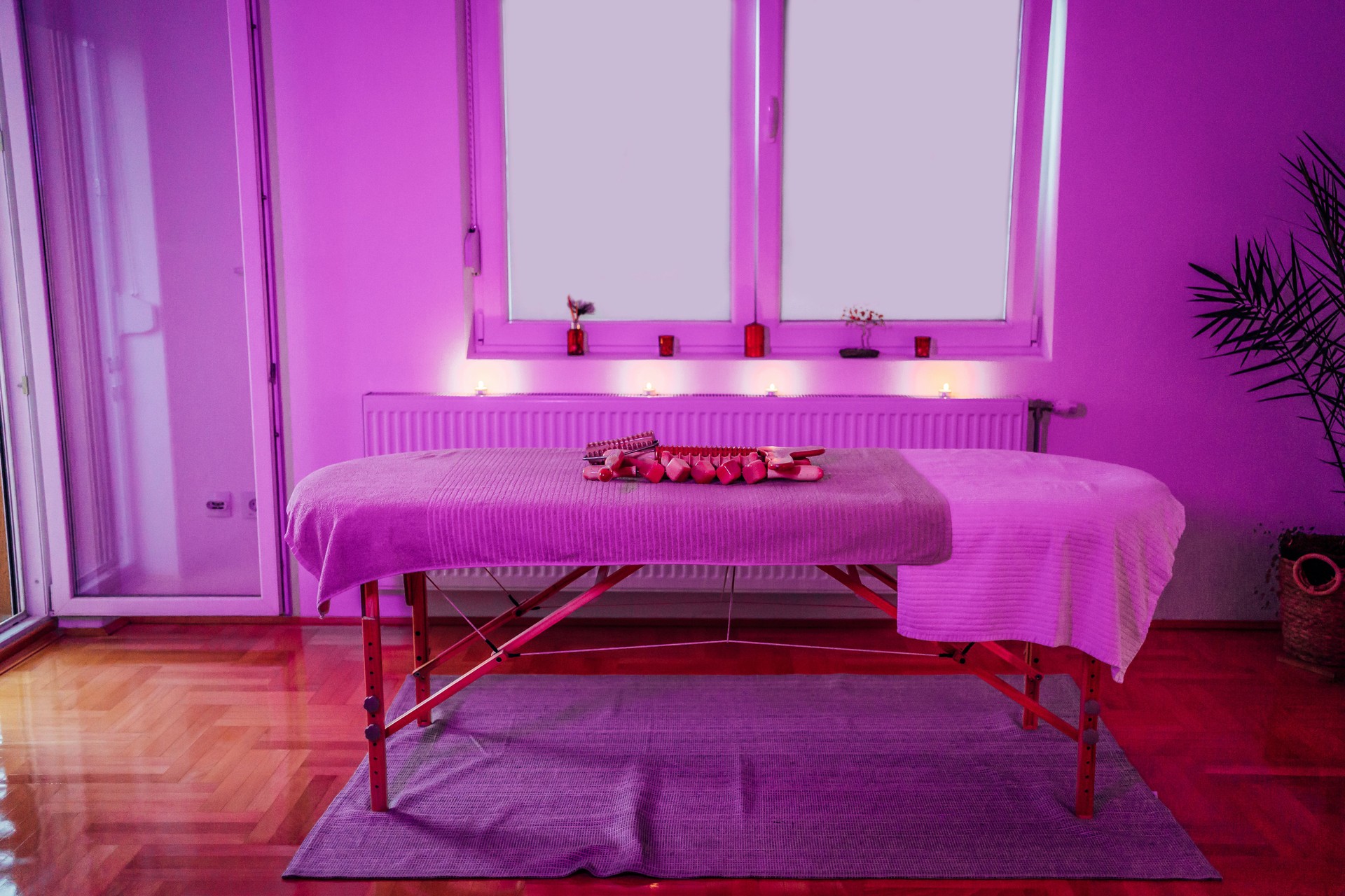 Empty massage room